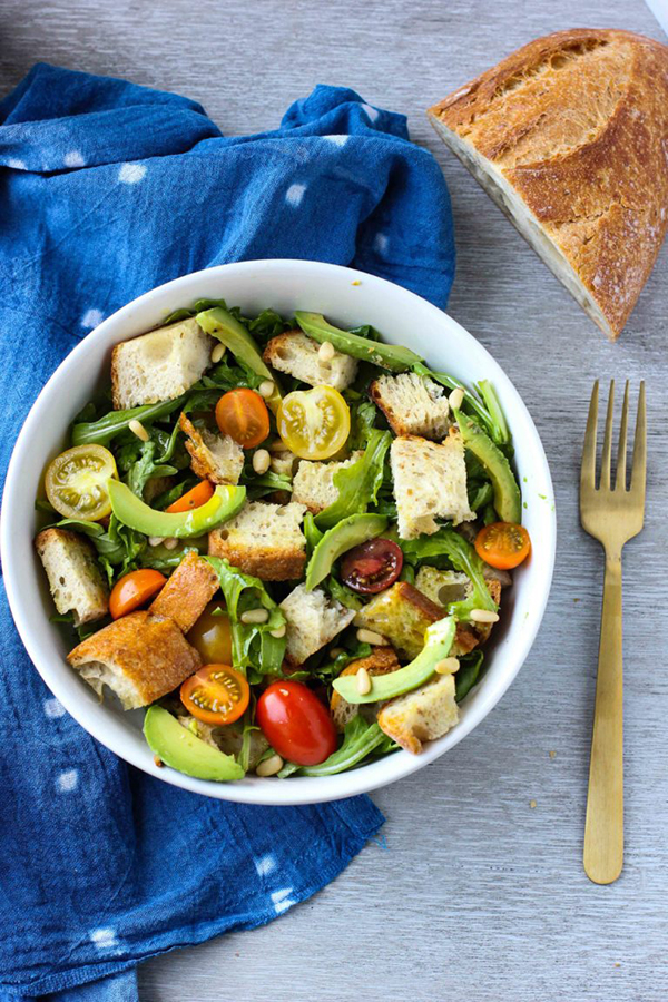 Avocado Panzanella Salad by I Heart Vegetables