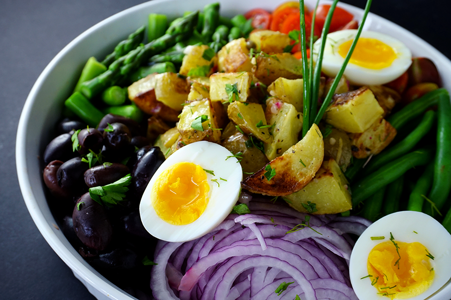 Spring Vegetable Nicoise Potato Salad
