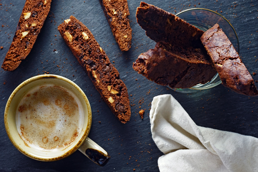 Mocha Hazelnut Latte Biscotti
